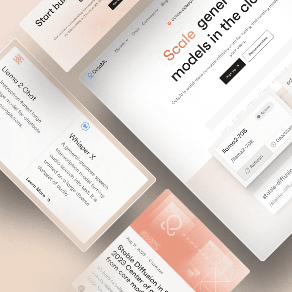 Revamping OctoAI's Brand with AI-Inspired Web Design